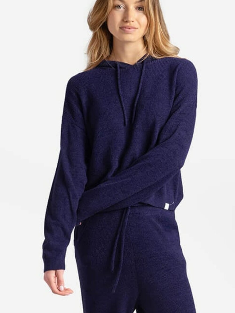 Sunday Citizen Cloud Cool Crochet Hoodie Marine Blue